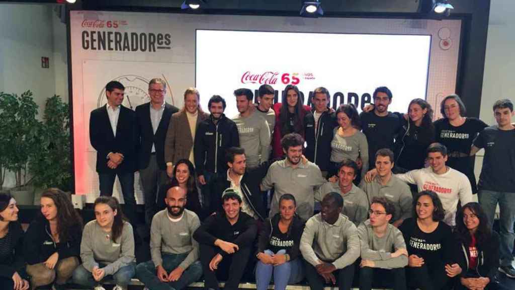 Los jóvenes que participaron en el espacio Generadores de Coca-Cola