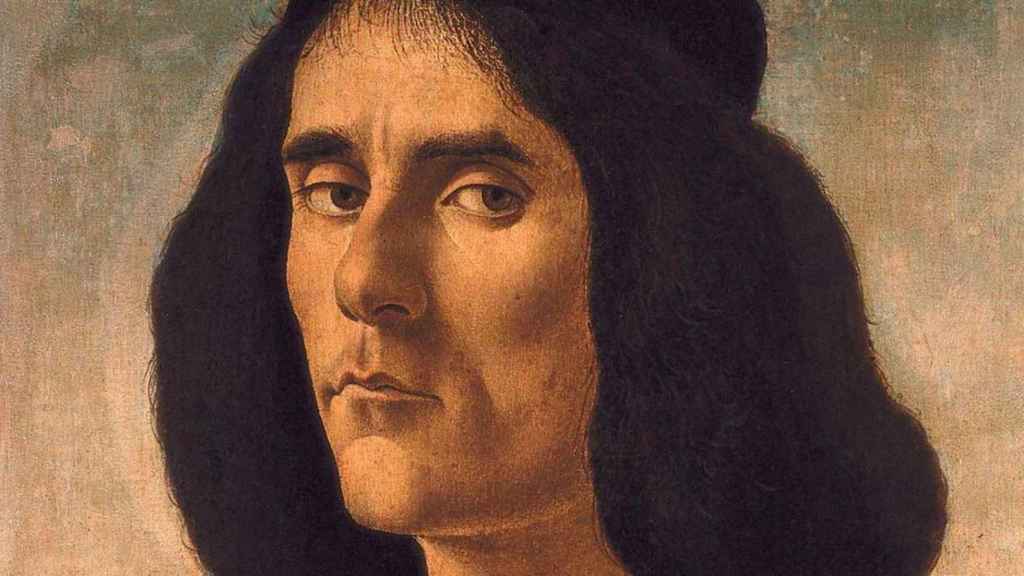 Retrato de Michele Marullo Tarcaniota, pintado por Sandro Botticelli hacia 1491 / WIKIPEDIA