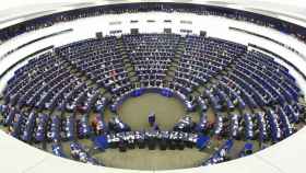 Una de las cámaras del Parlamento Europeo