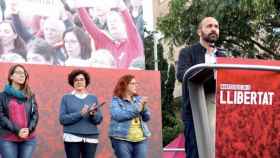 El vicepresidente de Omnium Cultural, Marcel Mauri, en una manifestación independentista de Barcelona contra el Gobierno / ANC