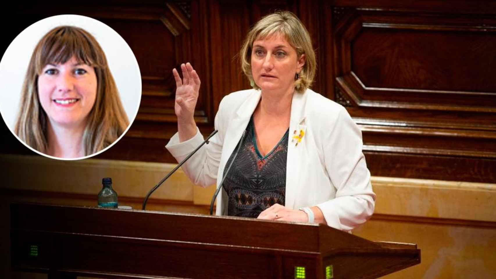 Lidia Muñoz, alcaldesa de Sant Feliu de Llobregat, y Alba Vergés, consejera de Salud de la Generalitat / FOTOMONTAJE DE CG