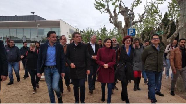 La líder de Cs en Cataluña, Inés Arrimadas, en Torroella de Montgrí / EP