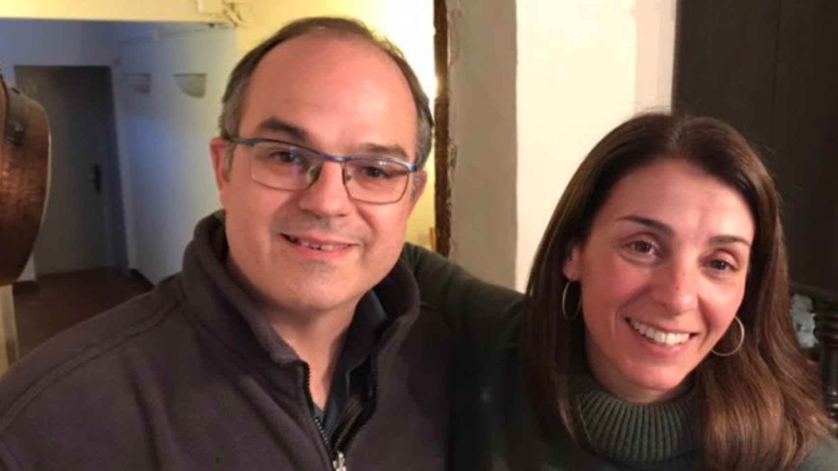 Meritxell Budó, futura 'consellera' de Presidencia en substitución de Elsa Artadi, junto a Jordi Turull / MERITXELL BUDÓ