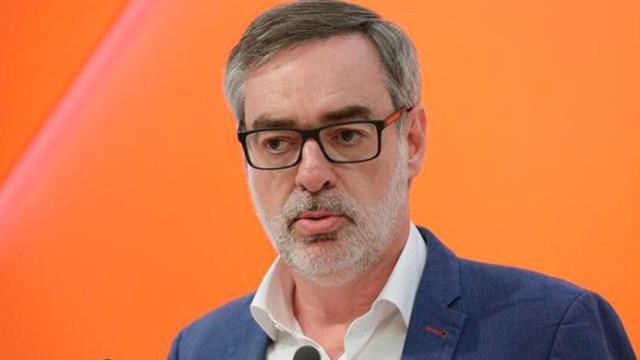 El secretario general de Ciudadanos, José Manuel Villegas, durante una rueda de prensa