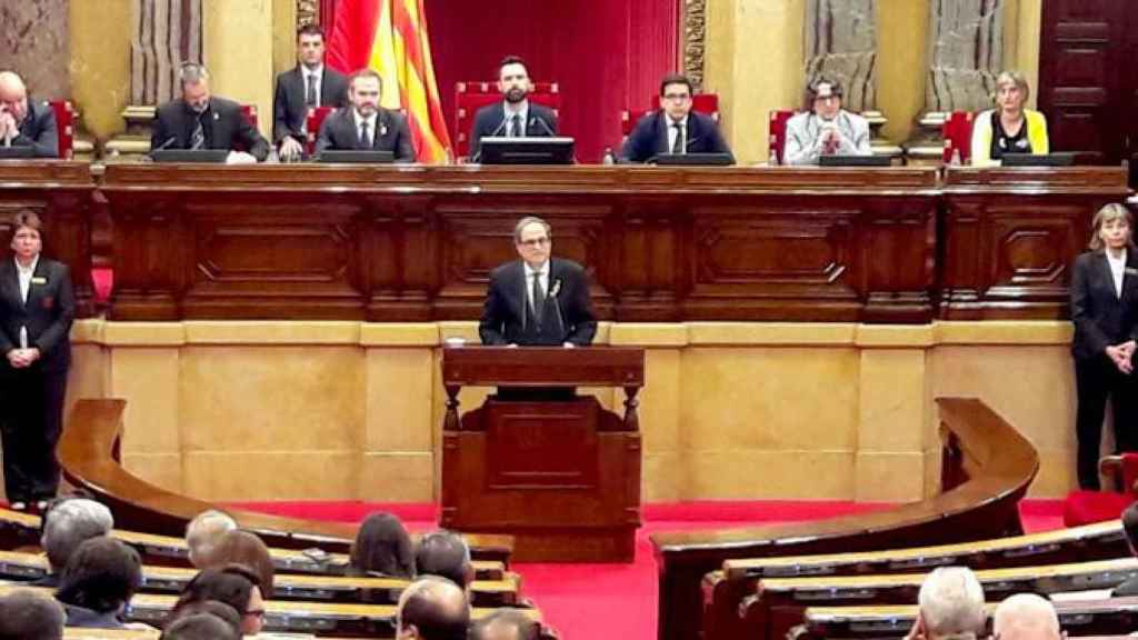 Quim Torra en la segunda sesión del debate de investidura / CG