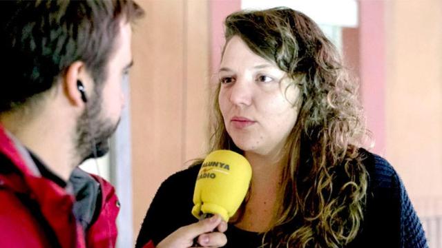 Montse Venturós, alcaldesa de la CUP de Berga, en un momento de la entrevista de este sábado / CG