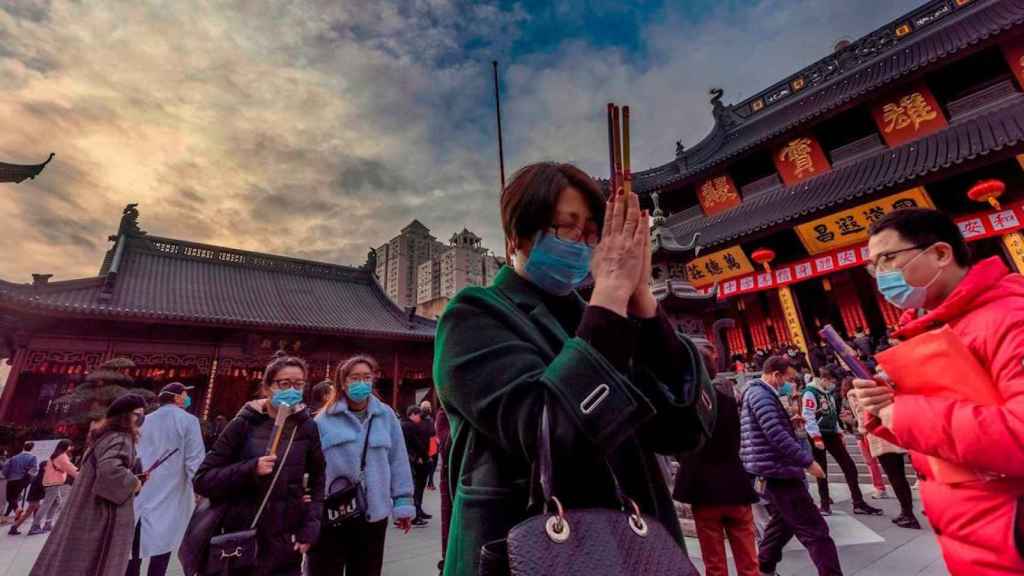 Celebraciones del Año Nuevo lunar este viernes en Shanghái / EFE