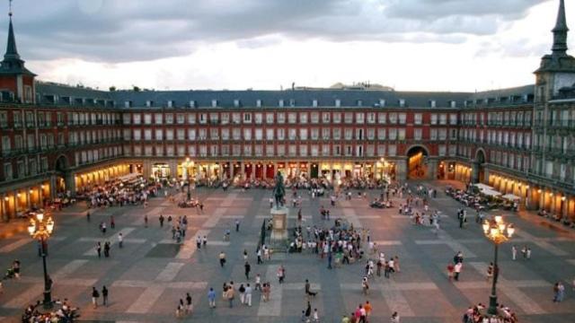 Una panorámica de la Plaza Mayor de Madrid.