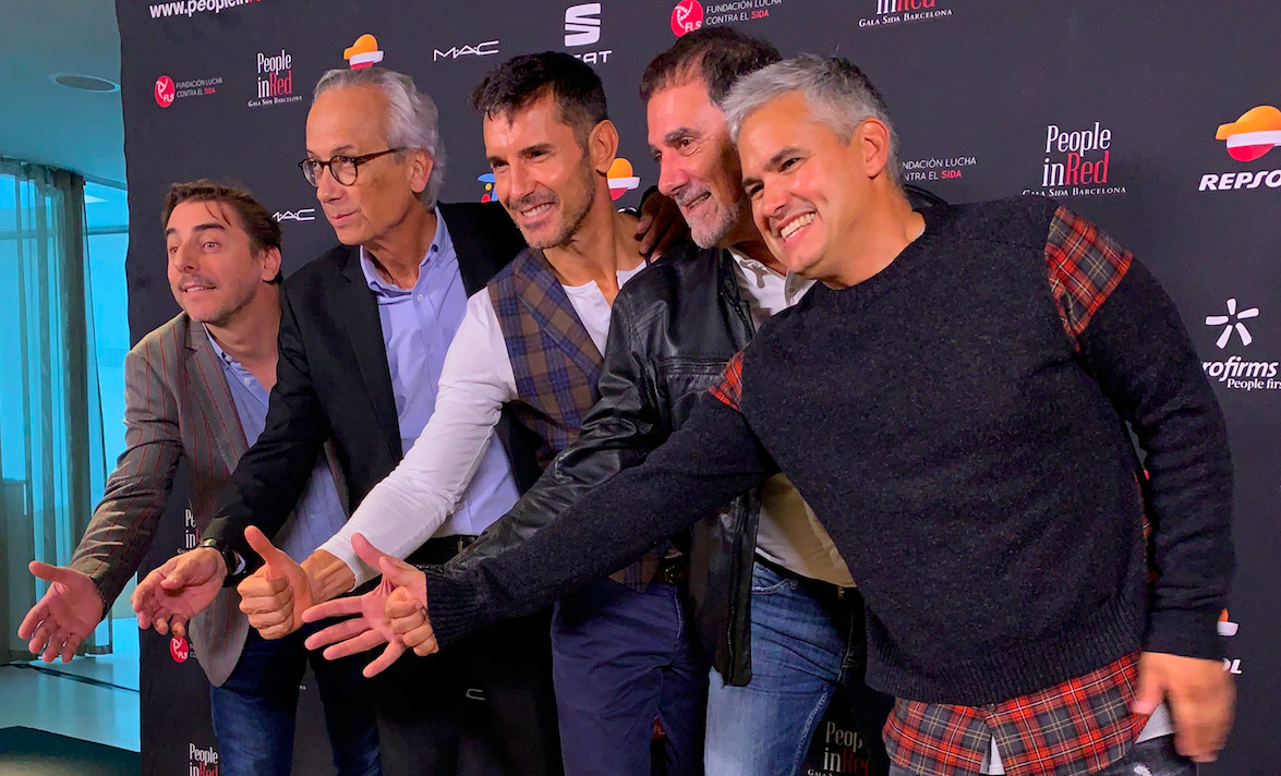 Jesús Vázquez durante la rueda de prensa de la gala 'People in Red' en Barcelona / ARNAU VILA