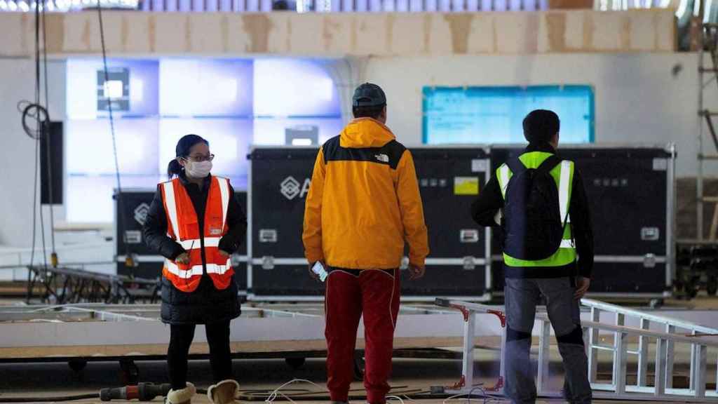 Trabajadores del Mobile World Congress ante el Covid-19/ EFE