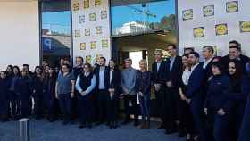 Imagen de la presentación del supermercado de Lidl en el antiguo restaurante Tres Molinos / CG