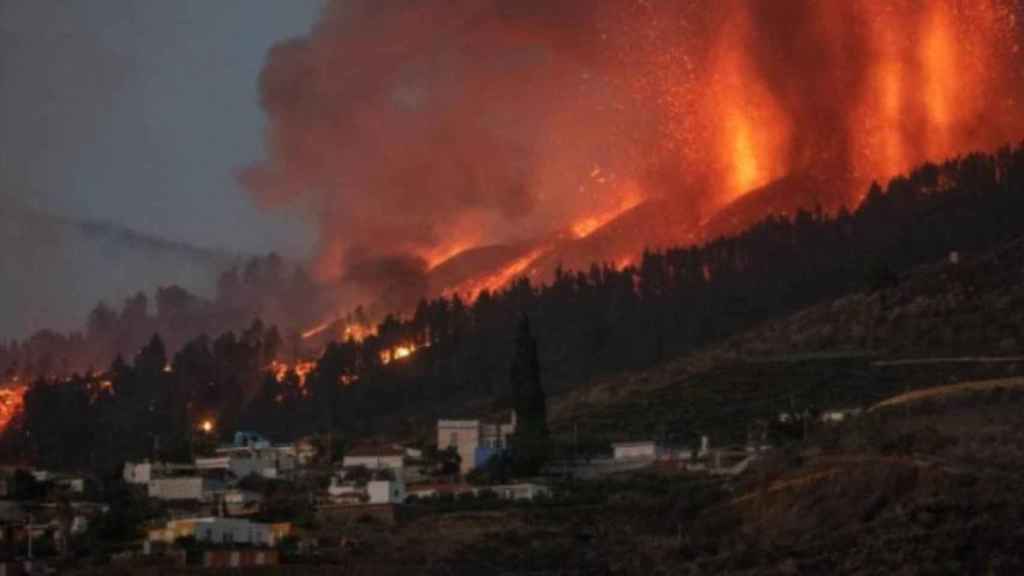 Imagen de la pasada erupción del volcán de La Palma / LAVALIENTES ONG