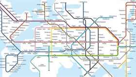 Mapa de las principales ciudades del mundo contectadas por Hyperloop