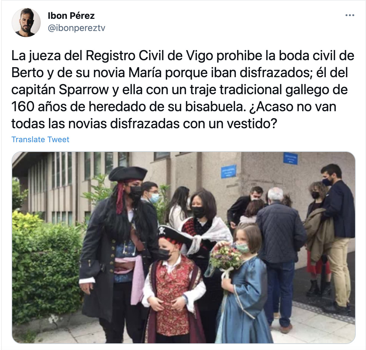 La boda de los novios de Vigo / TWITTER