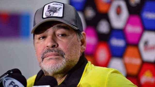 Diego Armando Maradona, en una rueda de prensa / EFE