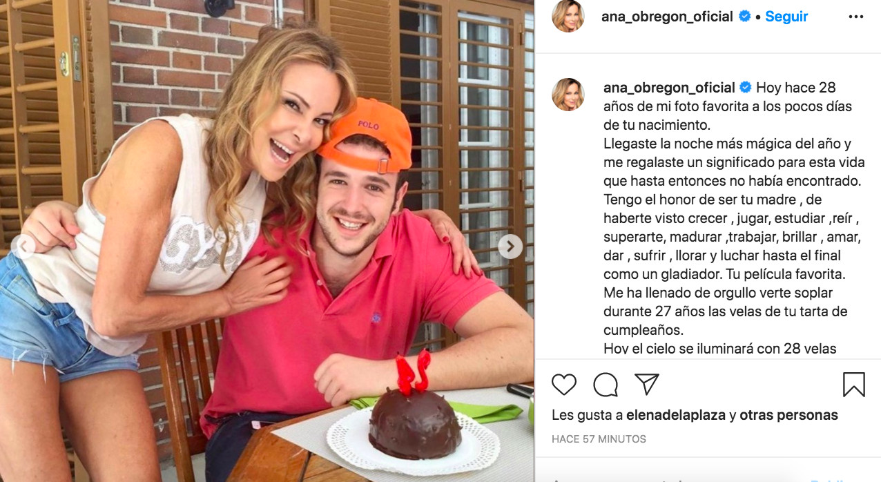 Ana Obregón recuerda a su hijo Aless Lequio en el día de su 28 cumpleaños / INSTAGRAM