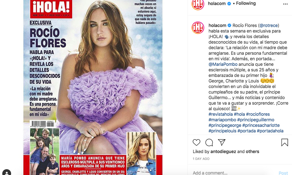 Rocío Flores concede una entrevista hablando de la mala relación que tiene con su madre / INSTAGRAM