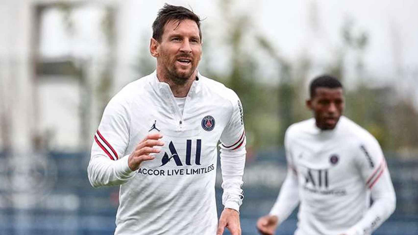 Lionel Messi, entrenando con el equipo parisino / PSG