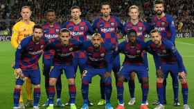 Once del Barça en un partido de Liga | EFE