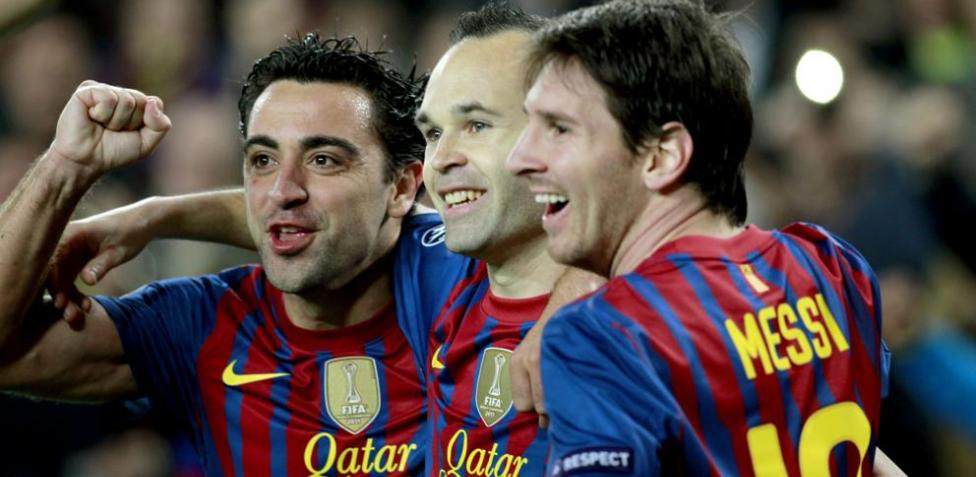 Xavi, Iniesta y Messi, en la temporada 2011-12 / REDES