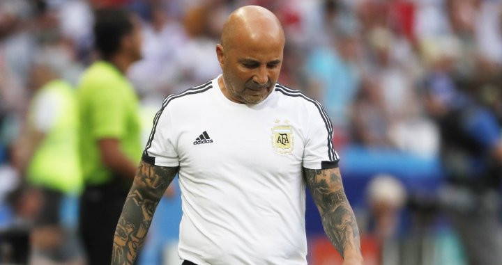 Jorge Sampaoli durante su etapa como seleccionador argentino / EFE