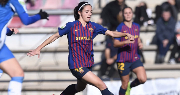 Una foto de Aitana Bonmatí durante el partido frente al Espanyol / Twitter