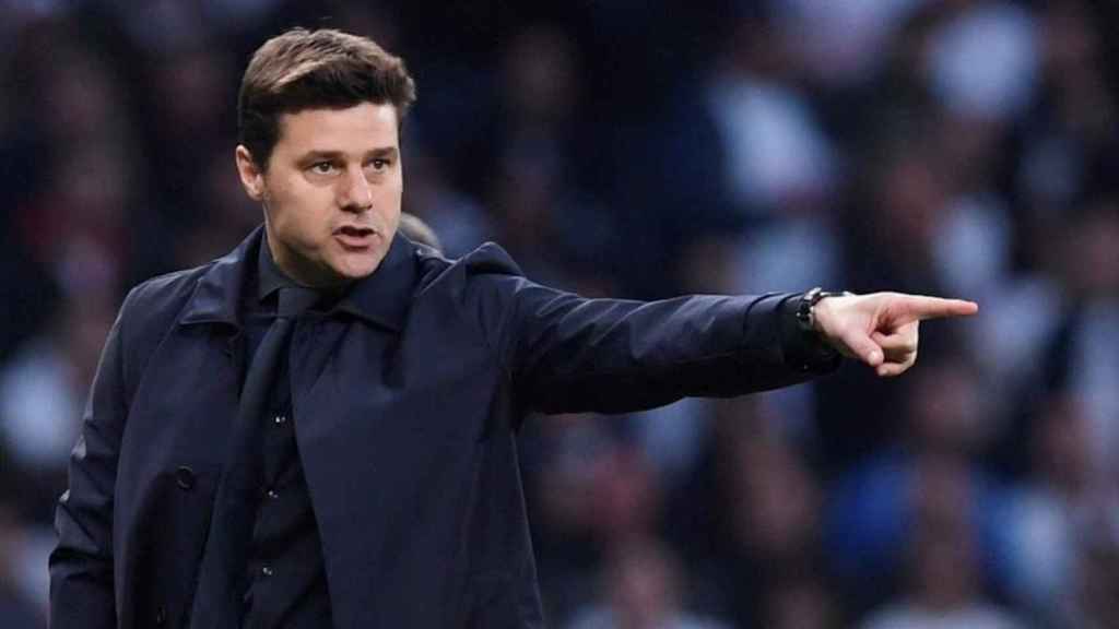 Mauricio Pochettino en un partido del Tottenham / EFE