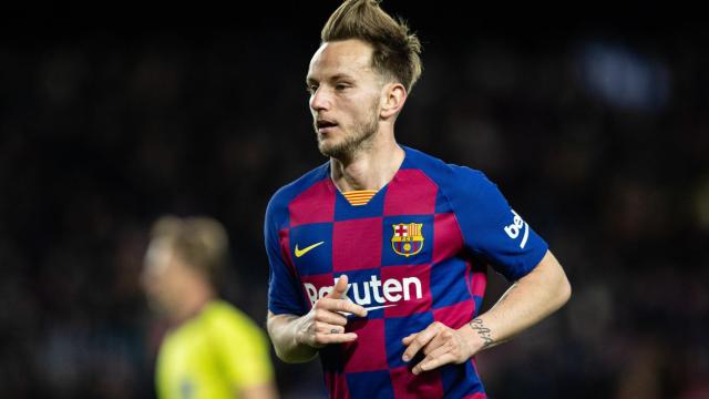 Rakitic durante un partido del FC Barcelona / EFE