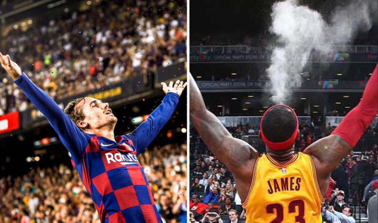 Un fotomontaje de Griezmann y Lebron / Culemanía