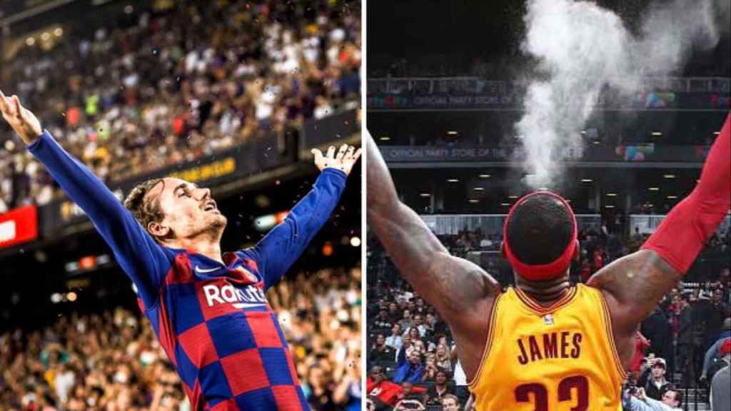 Un fotomontaje de Griezmann y Lebron / Culemanía