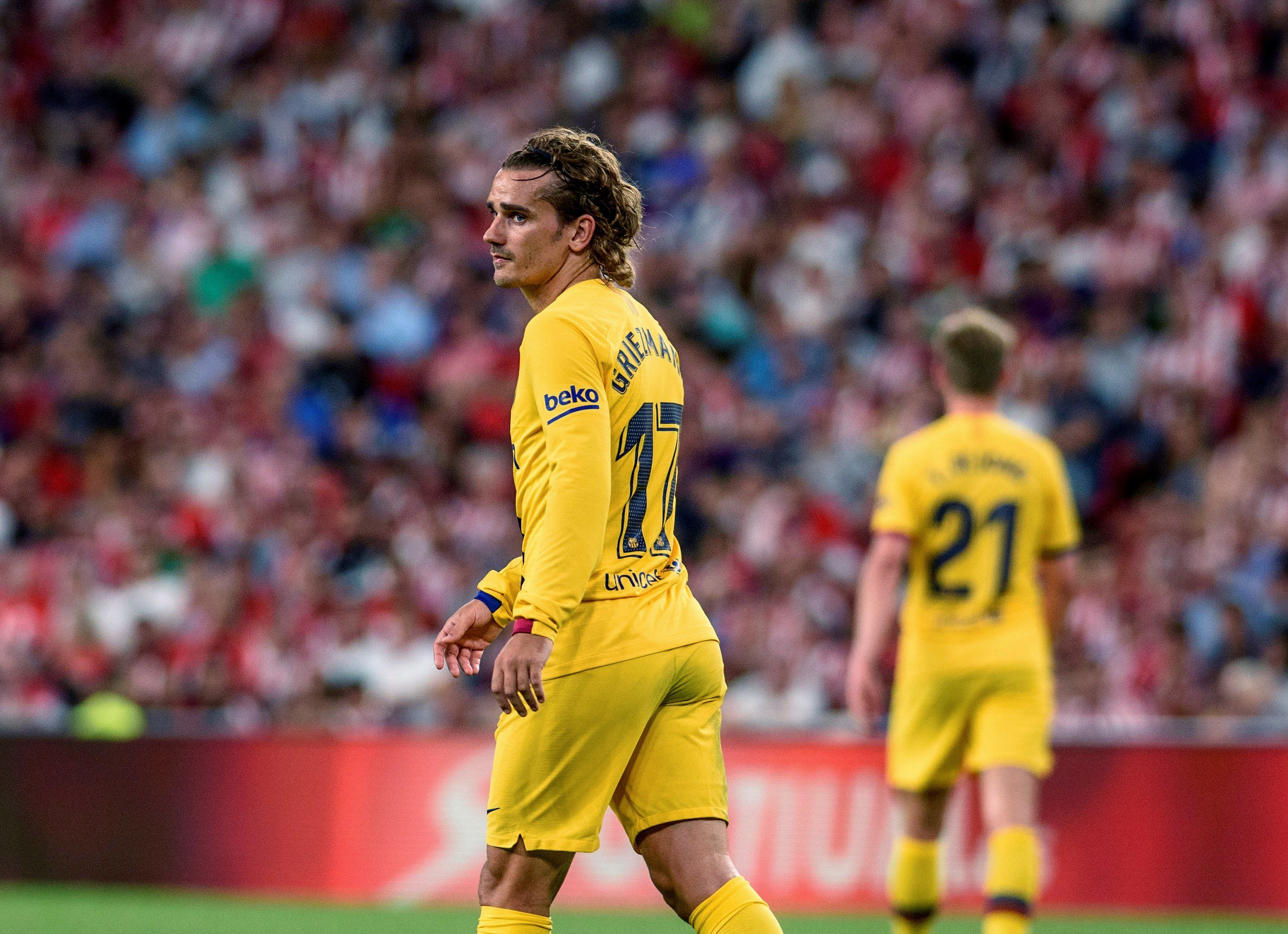 Antoine Griezmann en el duelo de San Mamés / EFE