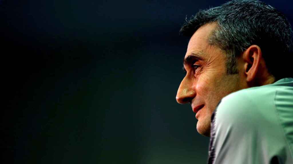 Una foto de Ernesto Valverde en rueda de prensa / EFE