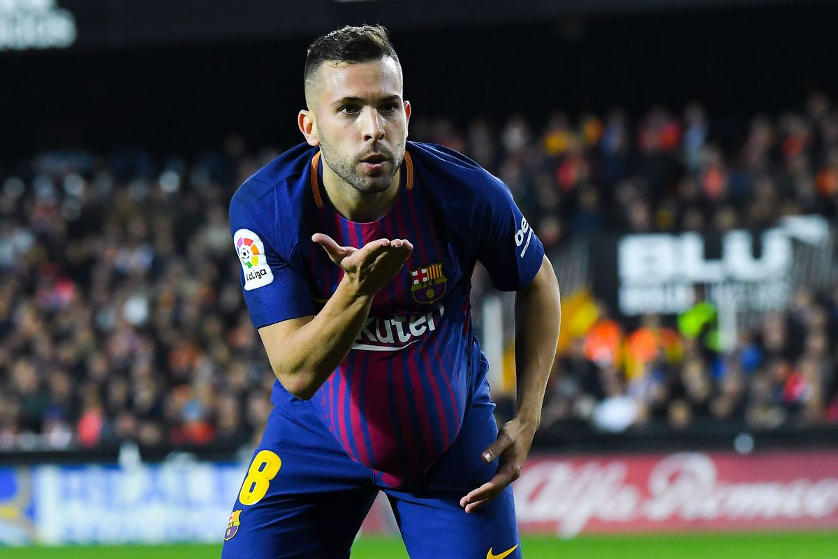 Jordi Alba, celebrando un gol con el FC Barcelona / EFE