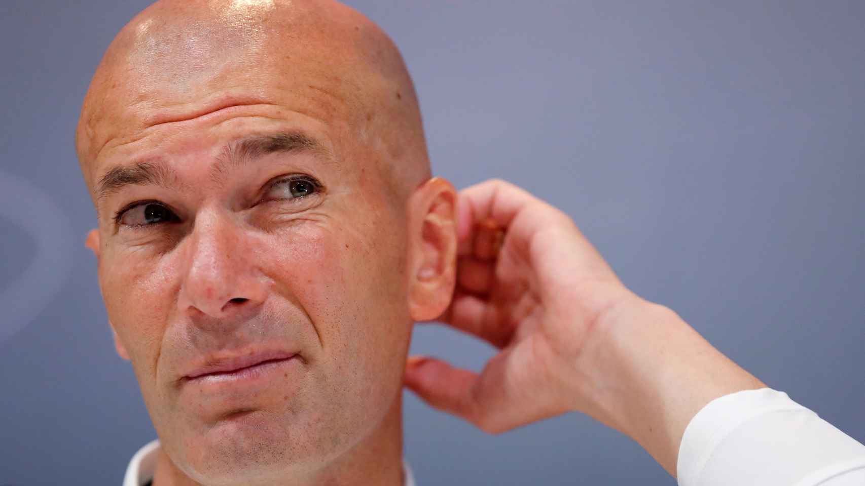 Zinedine Zidane en una rueda de prensa con el Real Madrid / EFE