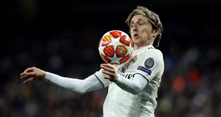 Una foto de Luka Modric en el Santiago Bernabéu / EFE