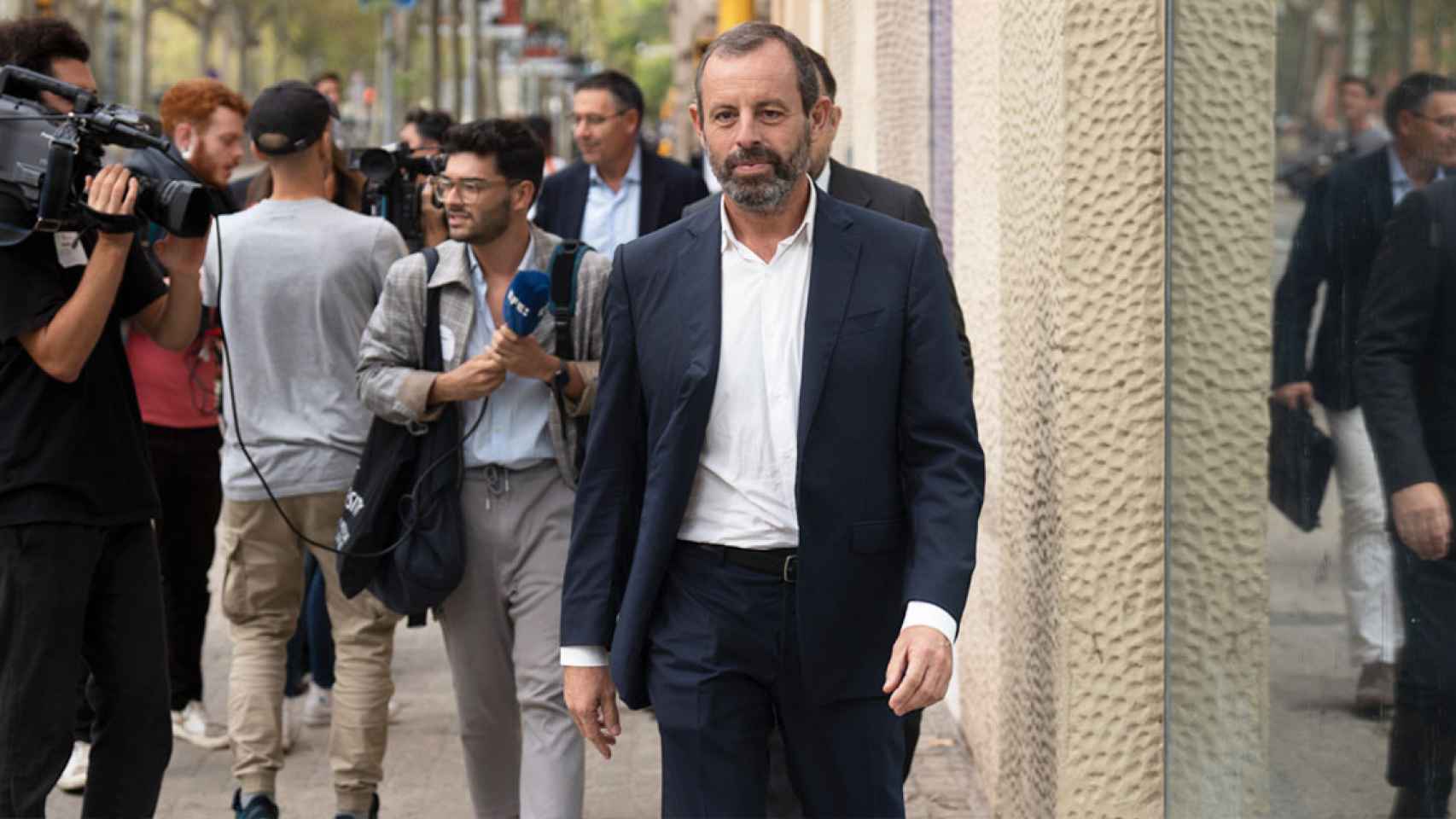 El expresidente del FC Barcelona, Sandro Rosell, en una comparecencia judicial / EP