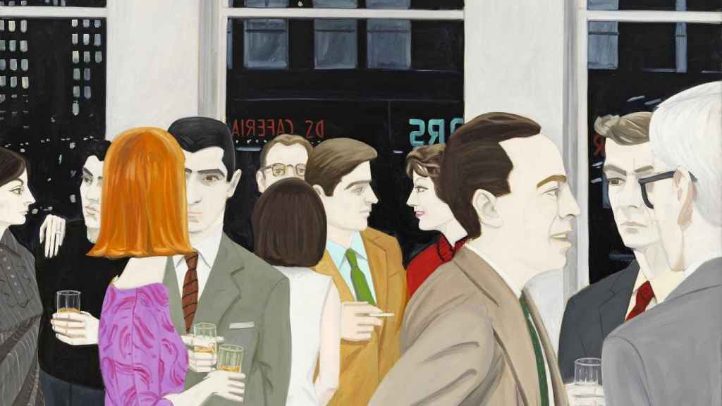 Uno de los más representativos retratos de grupo de Alex Katz, ‘The Cocktail Party’ (1965) / ALEX KATZ, VEGAP, MADRID, 2022