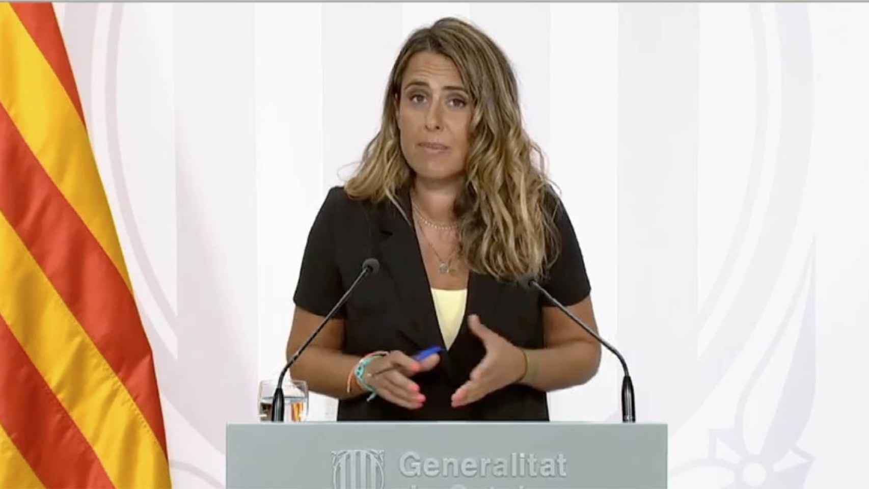 La portavoz del Govern, Patrícia Plaja, comparece tras la reunión semanal del Consell Executiu / CG