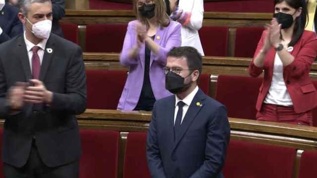 Pere Aragonés tras ser investido presidente de la Generalitat / PARLAMENT.CAT