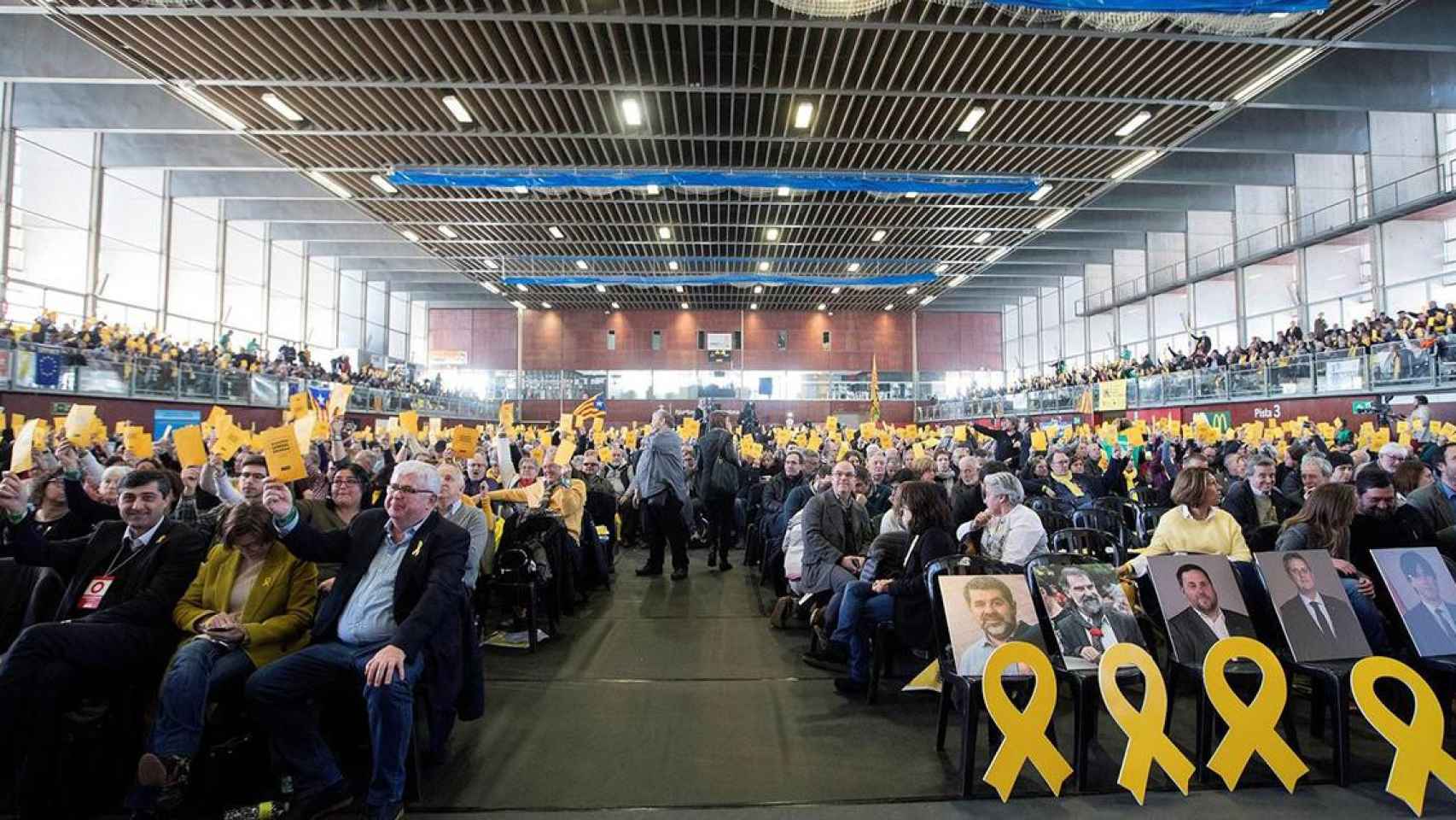 Reunión de la Assemblea Nacional Catalana (ANC) a la que se presenta el presidente de Fundació.cat / EFE