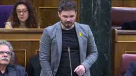 Gabriel Rufián, diputado de ERC, antes de ser expulsado del Congreso de Diputados por insultar a Josep Borrell / CG