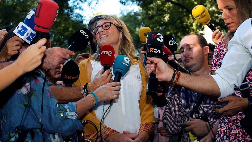 Artadi, representando al Govern en uno de los actos de la Diada 2018 / EFE