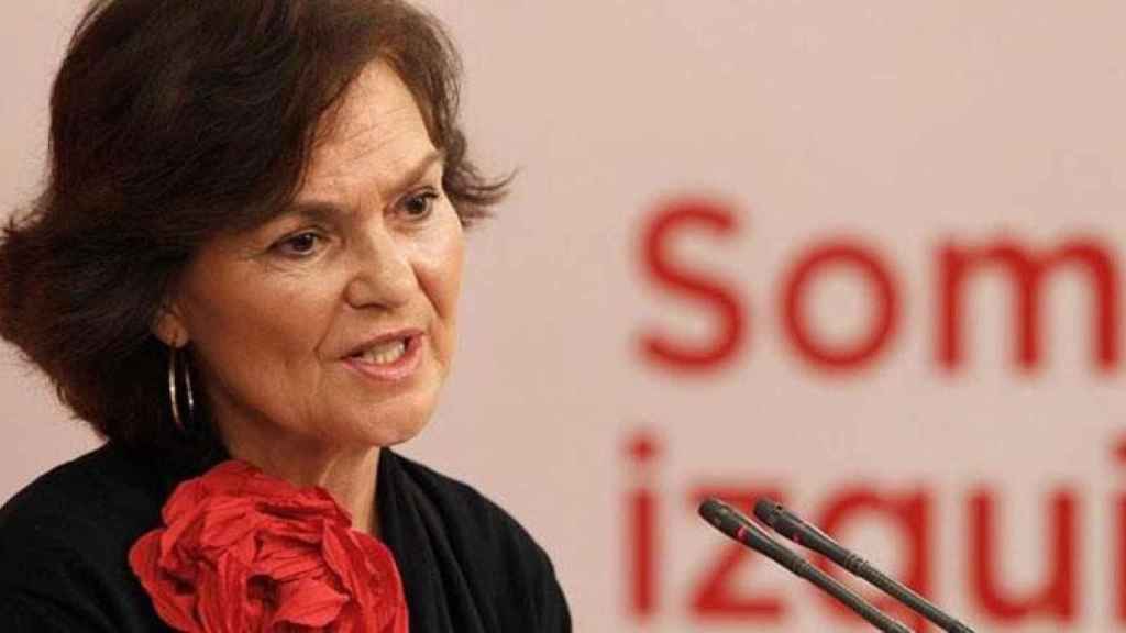 Carmen Calvo, la vicepresidenta del Gobierno, en una imagen de archivo / EFE