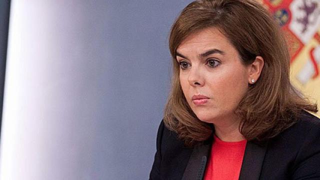 La vicepresidenta del Gobierno, Soraya Sáenz de Santamaría