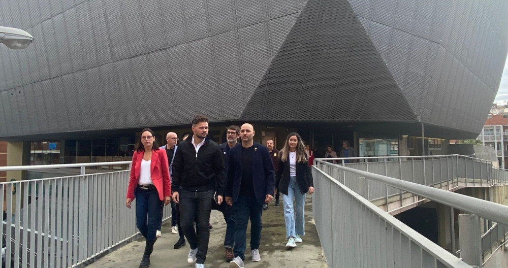 El portavoz de ERC en el Congreso, Gabriel Rufián, tras ser escogido formalmente como candidato a la Alcaldía de Santa Coloma de Gramenet (Barcelona) / EP