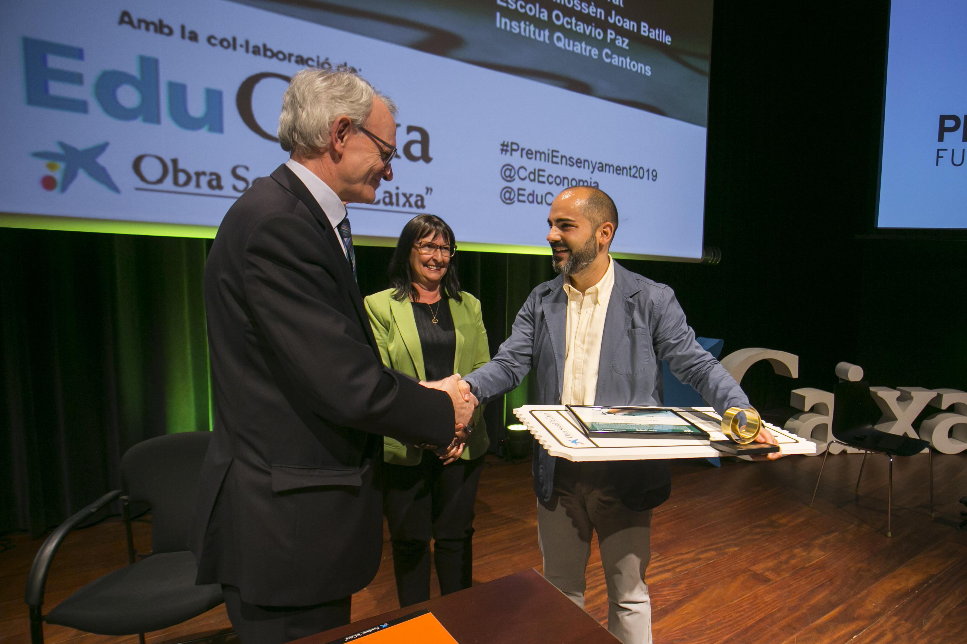 Antón Costas, en la entrega de la XII edición de los Premios de Educación