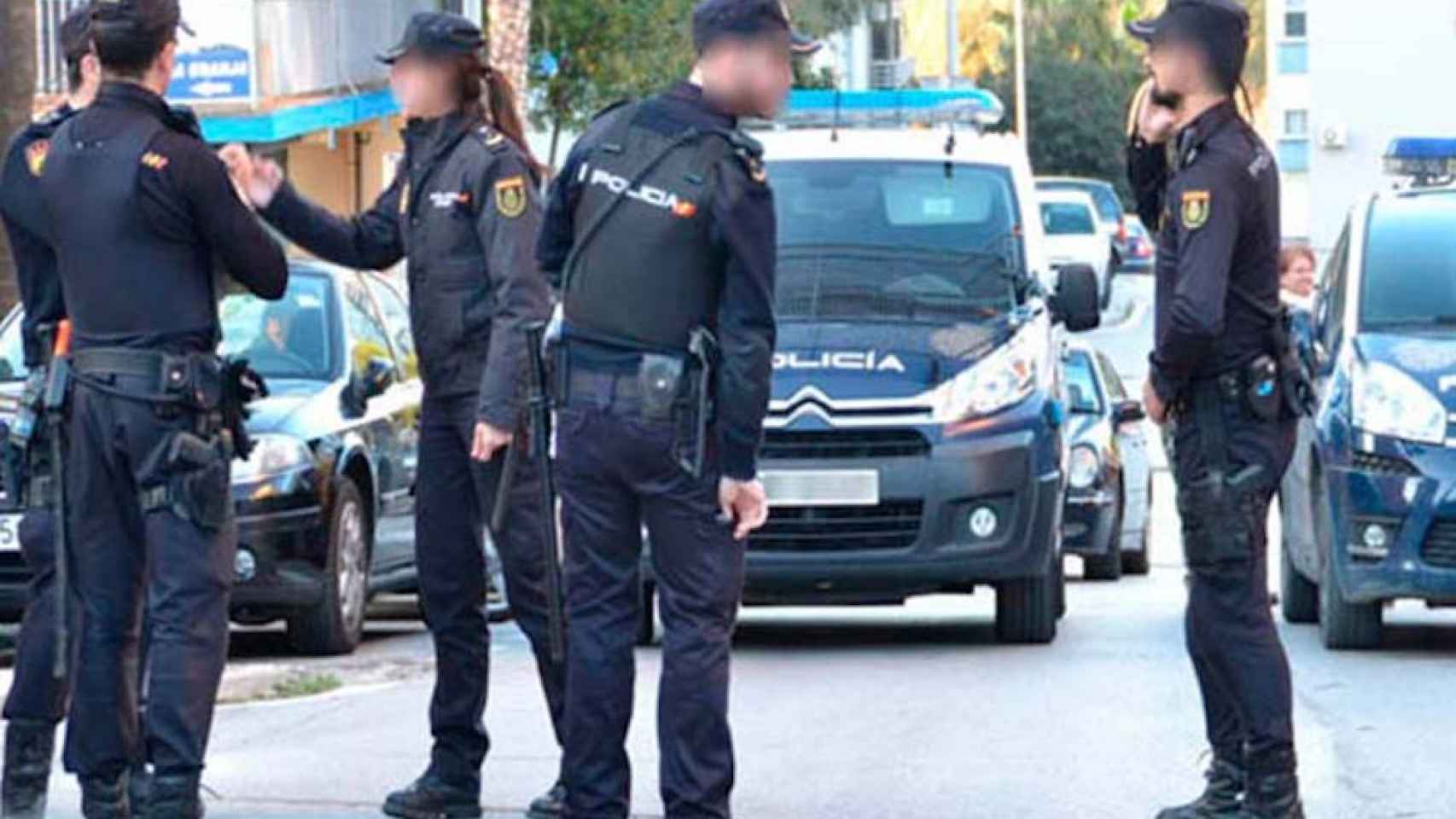 Una foto de archivo de la Policía Nacional durante una detención