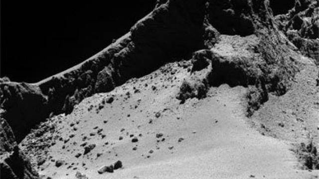 Paisaje del cometa 67P en alta resolución