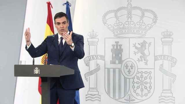 El presidente del Gobierno, Pedro Sánchez, en una reciente rueda de prensa / EP