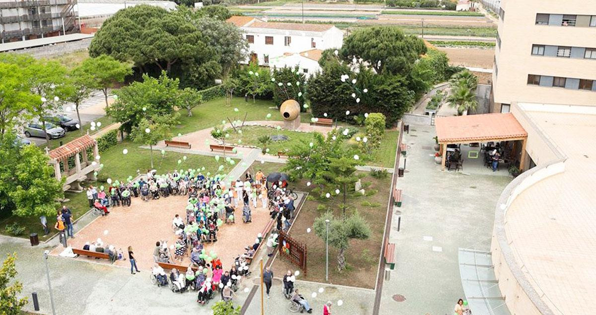 Imagen de una actividad de grupo en la residencia de mayores Premià Ca n'Amell, que gestiona el gigante DomusVi / CG